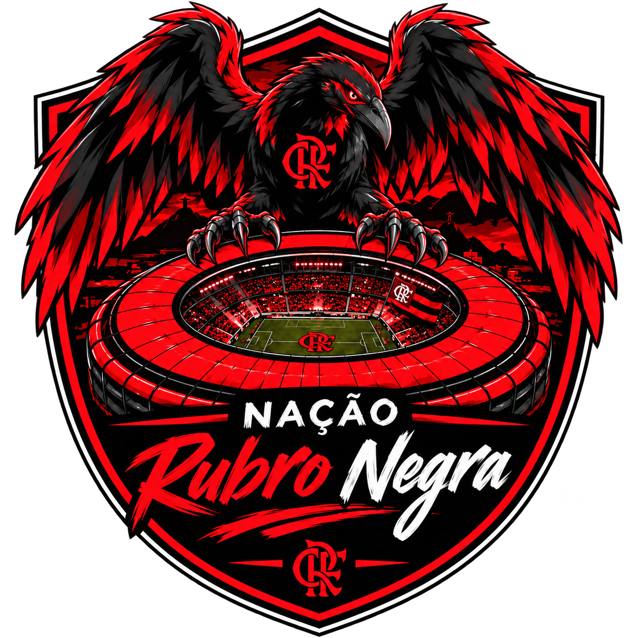 Emblema Nação Rubro-Negra